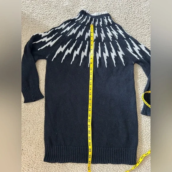 525 America Black and White Turtleneck Sweater - Picture 8 of 8